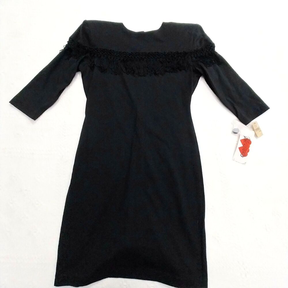 Vintage Black Hearts Dress Size 7-8 New With Tags From Carlile's #E8